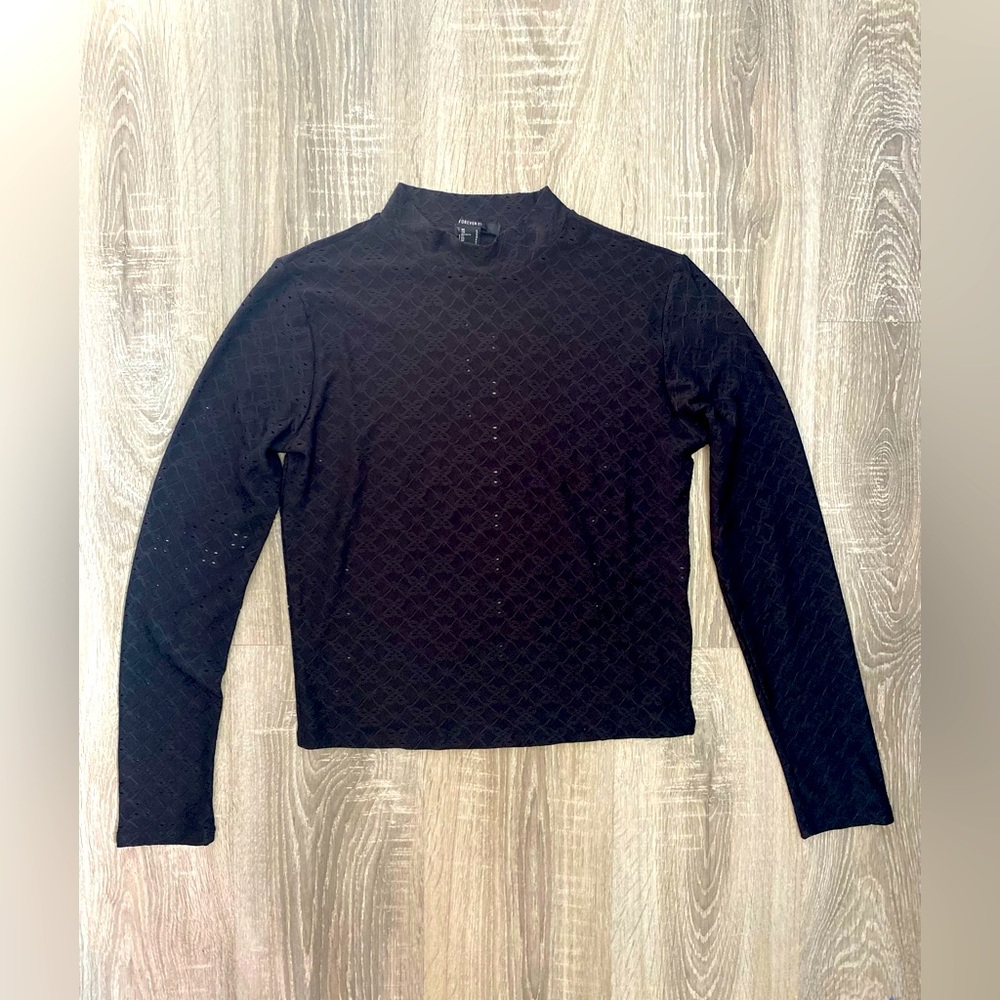 H&M Black Mock Turtleneck Long Sleeved